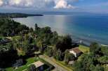 Spectacular waterfront property with breathtaking lake views.