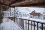 Experience the charm of this stunning mountain chalet, nestled in a picturesque winter wonderland.