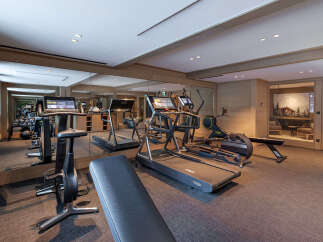 This luxury property boasts a state-of-the-art home gym, perfect for maintaining a healthy lifestyle.