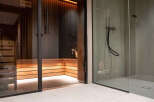 Experience luxury and relaxation in this stunning spa-like bathroom.