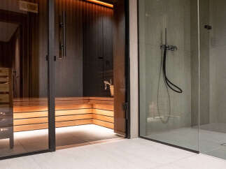 Experience luxury and relaxation in this stunning spa-like bathroom.