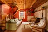 Rustic charm meets modern comfort in this unique home.