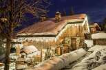 This charming chalet offers a cozy and enchanting winter escape.