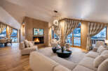 Experience luxury living in this stunning property featuring a cozy fireplace, perfect for chilly evenings.