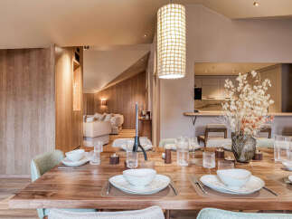 Experience luxury living in this stunning property featuring a beautifully designed dining area.