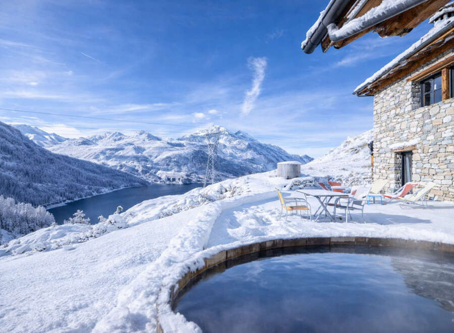 Experience the ultimate winter escape in this stunning mountain retreat.