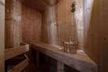 Step into your own private oasis with this stunning sauna.