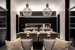 Experience modern luxury in this stunning dining area.