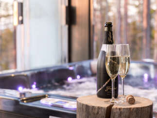 Indulge in luxury with this stunning property, featuring a private hot tub perfect for relaxation.