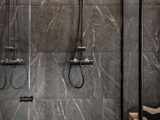 Step into a spa-like oasis with this stunning bathroom design.