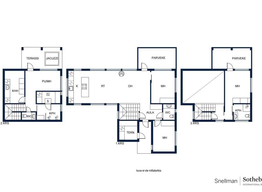 Discover this stunning property featuring a spacious layout with multiple living areas, including a modern kitchen and a cozy living room.