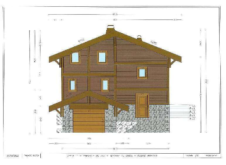 This stunning chalet boasts a charming wooden exterior, complemented by a stone foundation.