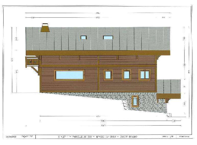 This charming chalet boasts a rustic wooden exterior, complemented by a stone foundation.