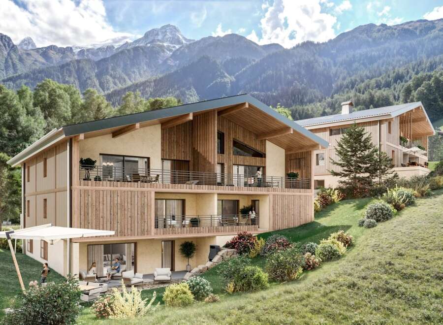 Luxury mountain chalet with stunning views.