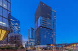 The luxurious Fairmont Pacific Rim hotel in Vancouver, BC, is a stunning example of modern architecture.