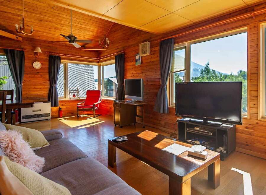 Cozy wooden cabin with breathtaking views.