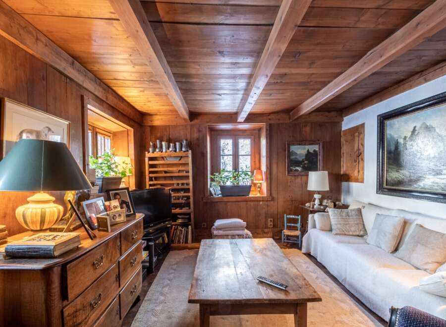 Rustic charm meets modern comfort in this unique wooden chalet.