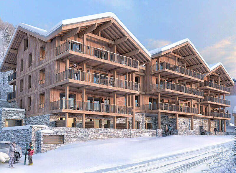 Luxury ski-in/ski-out chalets in the French Alps.