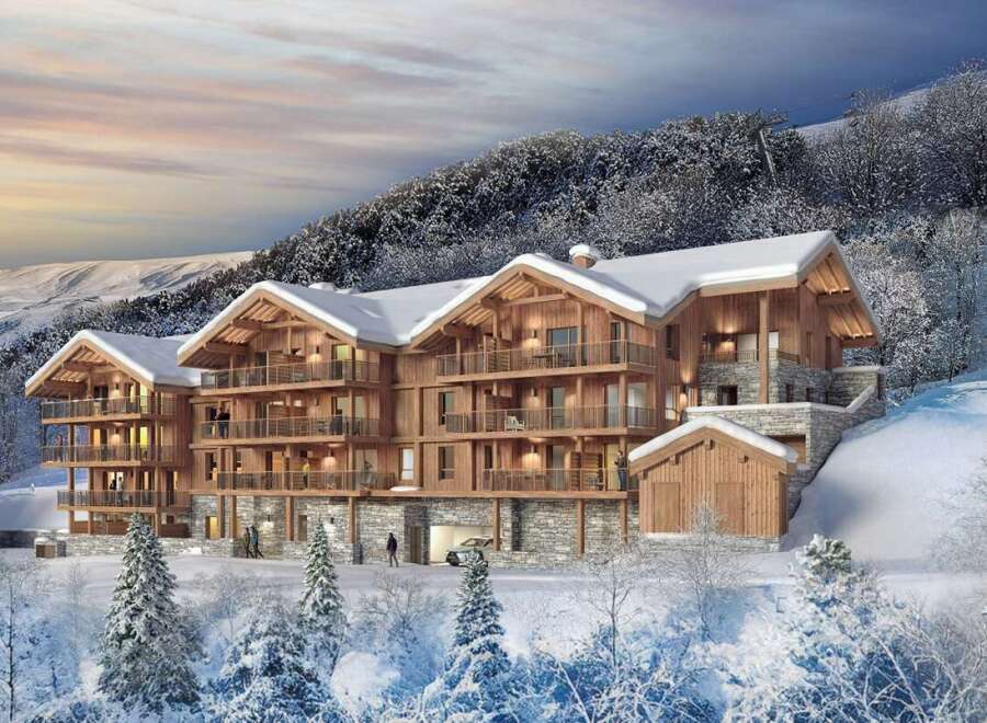 Luxury ski-in/ski-out apartments in the French Alps.