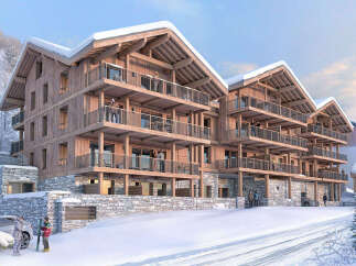 Luxury ski-in/ski-out chalets in the French Alps.