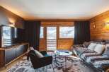 Experience the ultimate mountain retreat in this cozy living room.