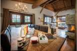 Experience luxury in this stunning property, featuring a spacious dining area perfect for gatherings.
