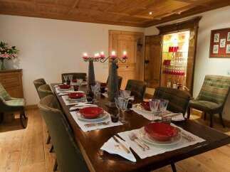 Step into a charming dining room, perfect for intimate gatherings.