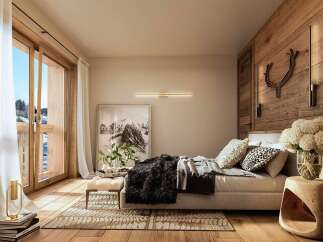 Luxurious mountain retreat with stunning views.