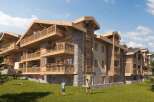 Luxury chalet-style apartments in a stunning mountain setting.