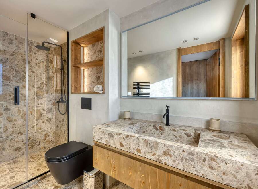 Step into a luxurious bathroom retreat.