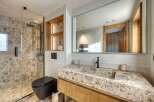 Step into a luxurious bathroom retreat.