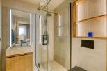 Experience modern luxury in this stunning bathroom.