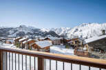 Luxury chalet in the French Alps with breathtaking mountain views.