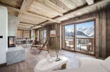 Luxury chalet apartment with stunning mountain views.