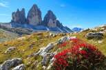 Explore the breathtaking beauty of the Tre Cime di Lavaredo in the Italian Dolomites.
