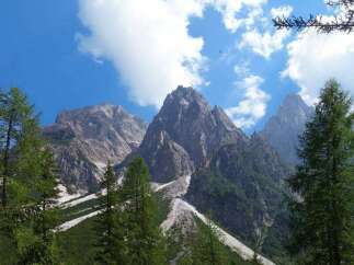 Explore the majestic mountain range, a stunning display of nature's artistry.
