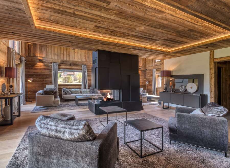 Experience the epitome of luxury in this stunning living room.