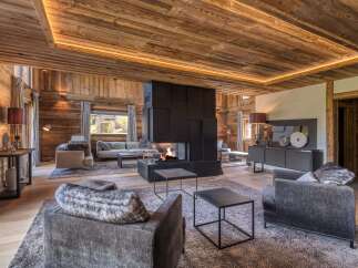 Experience the epitome of luxury in this stunning living room.