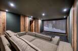 Step into luxury with this stunning home theater.