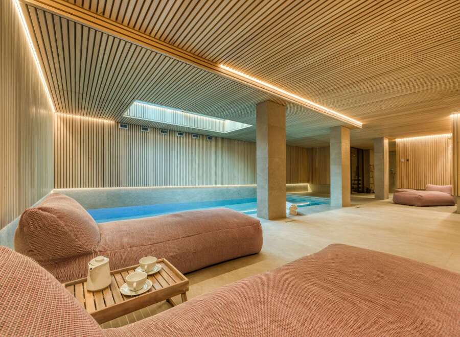 Indulge in ultimate relaxation in this luxurious spa retreat.
