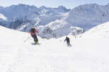 Experience the thrill of winter sports in this stunning mountain landscape.