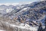 Nestled in the heart of the French Alps, this stunning chalet offers breathtaking views of snow-capped mountains and a charming village.