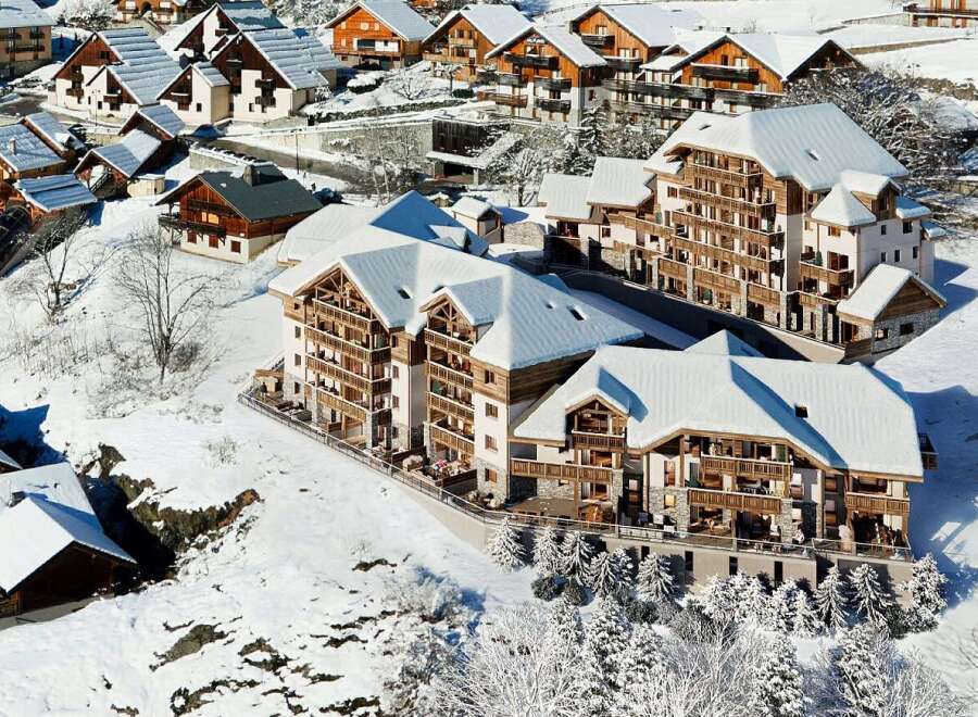 Luxury ski-in/ski-out apartments in the French Alps.