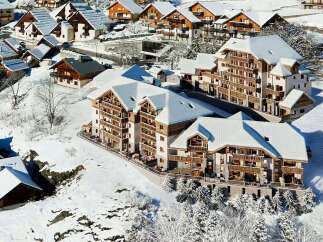 Luxury ski-in/ski-out apartments in the French Alps.