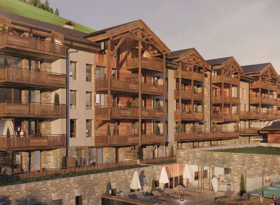 Luxury apartments in the mountains with stunning views.