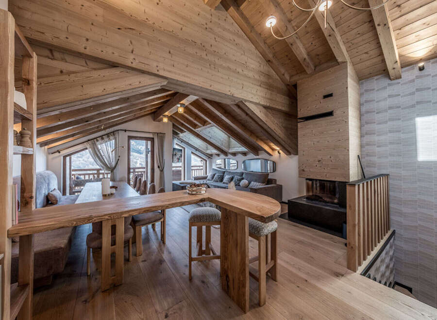 Experience the epitome of rustic elegance in this stunning chalet.