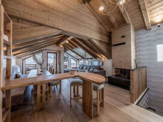 Experience the epitome of rustic elegance in this stunning chalet.