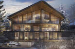 Luxury mountain chalet with stunning architectural design.