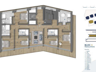 Discover luxury living in this stunning apartment featuring a spacious vestibule, a modern kitchen, and multiple bedrooms.
