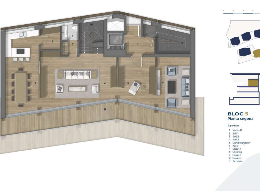 Discover luxury living in this stunning apartment featuring a spacious layout and modern design.